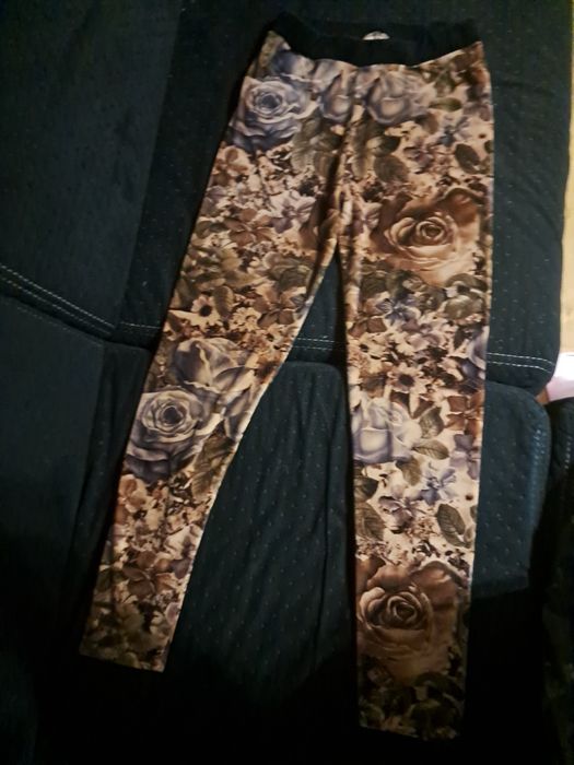 Legginsy welurowe ciepłe