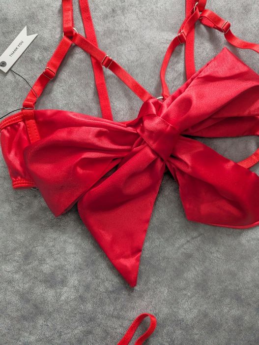 Комплект спідньої білизни атласний бант