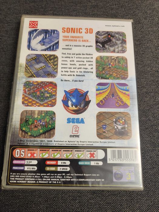 PC Sonic 3D Kompletna Angielska NOWA
