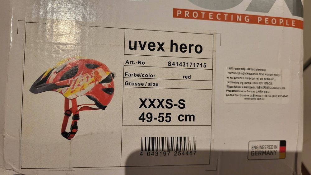 Kask Uvex Hero 49-55 cm xxxs-s