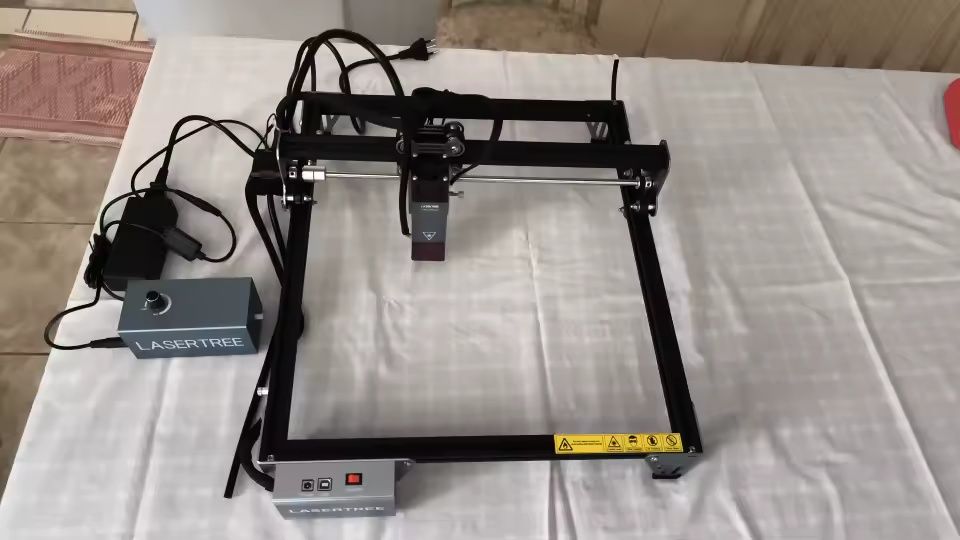 Máquina gravação e corte laser