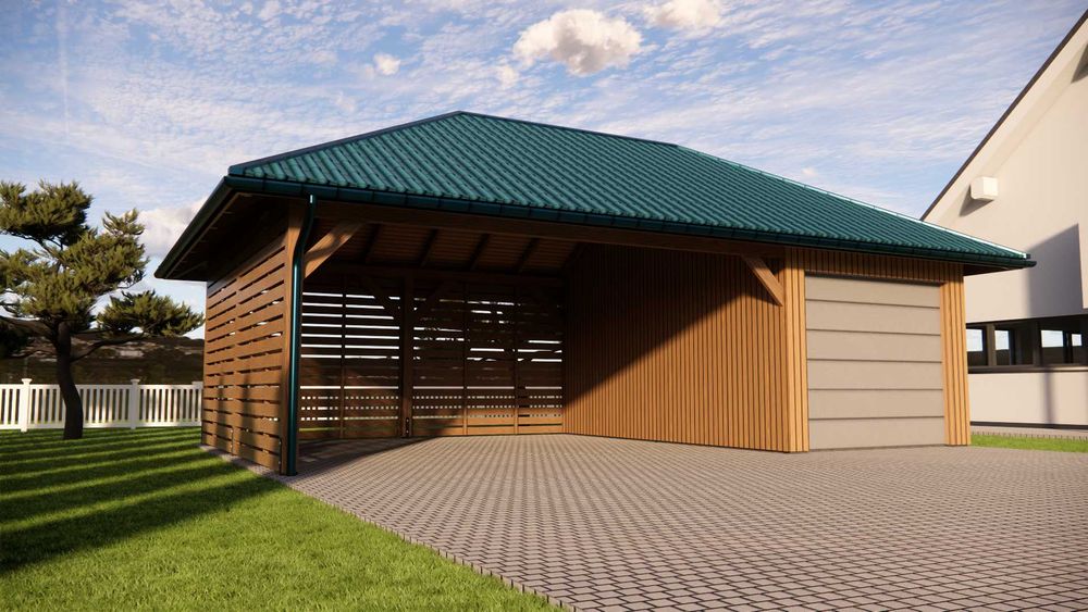 Wiata samochodowa, garażowa, Carport
