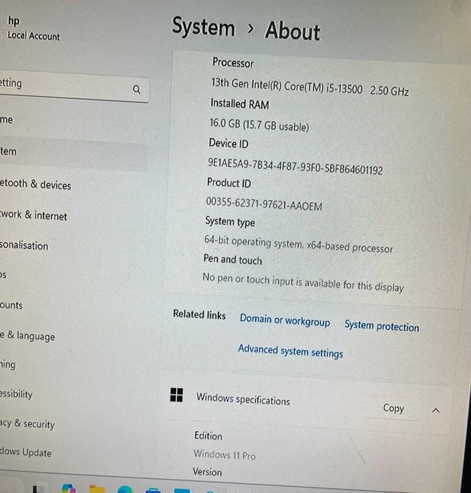 Komputer stacjonarny HP Pro 400 TWR G9 i5(13500) 16GB 512 SSD Win11PRO