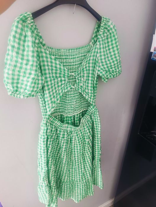 Lindex r158 sukienka w krateczke