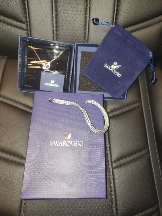 Swarovski naszyjnik łabędź