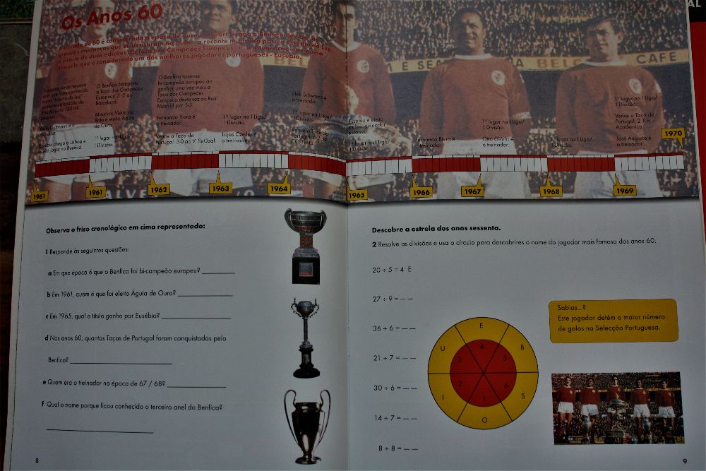 Treina Matemática com o BENFICA, como novos