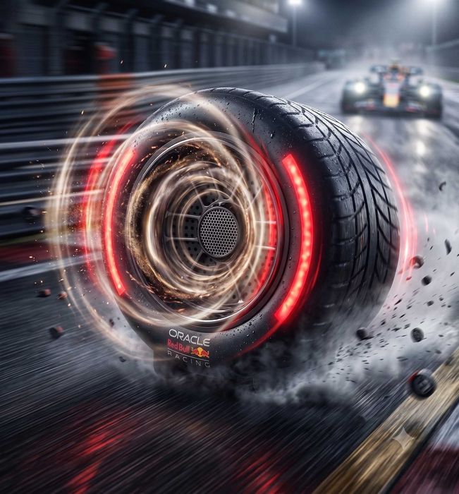 Red Bull Racing RB-SK310 Wheel Edition (у формі колеса) - Party Speaker Tyres — Бездротова колонка Formula 1 Edition