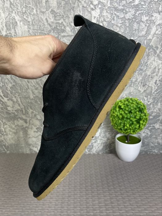 UGG ботинки 46 размер замшевые черные