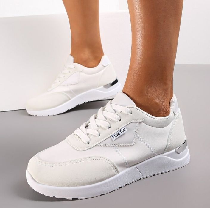 Adidasy trampki sneakersy kremowe damskie nowe