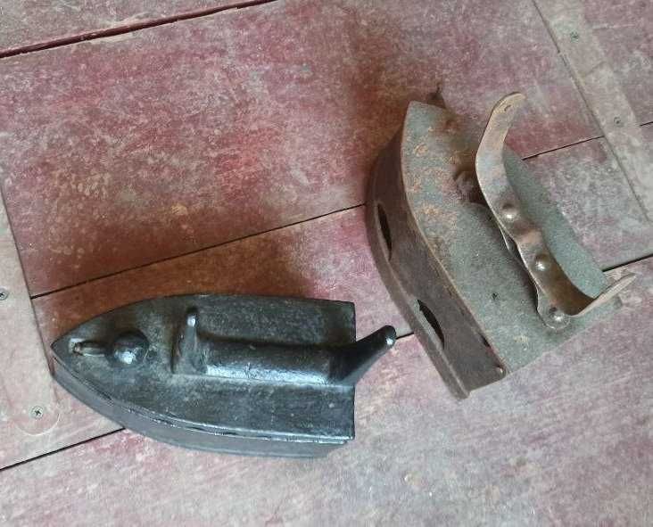 Старинный Утюг на дровах углях ретро утюг Царский