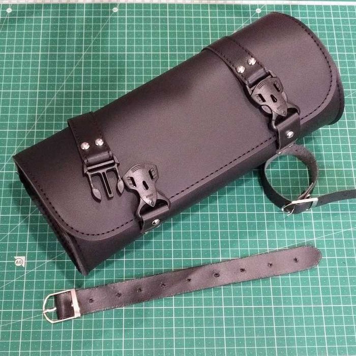 Tubo ferramentas pele  chopper cafe custom mota saco rolo moto