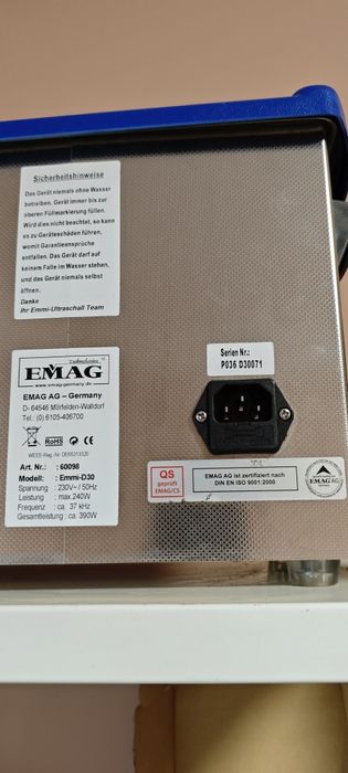 Emmi-D30 - ультразвуковая мойка, 3 л | EMAG technologies (Германия)