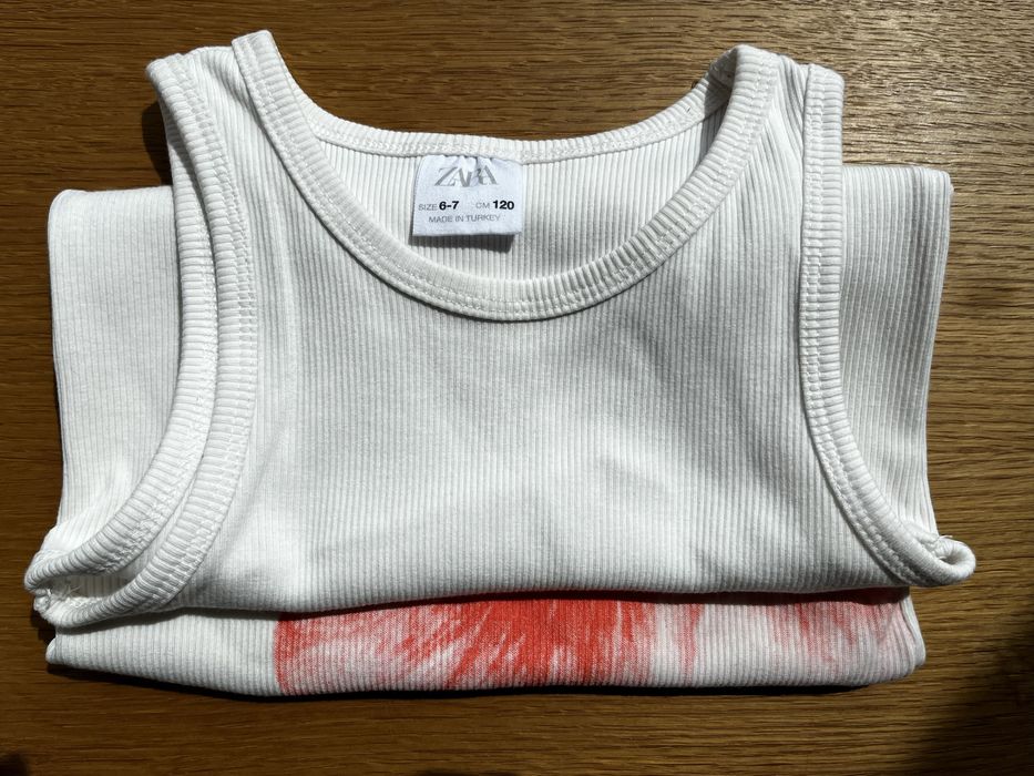 Літнє плаття Zara в рубчик для дівчинки 6-7 років