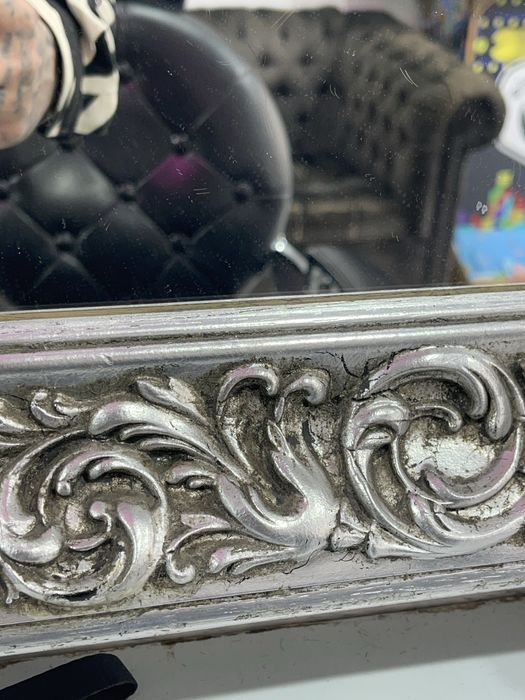 Moldura espelho talhado a mao