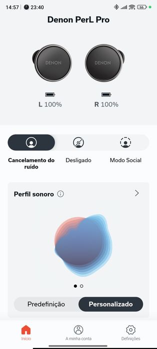 Fones Denon Perl pro como novos