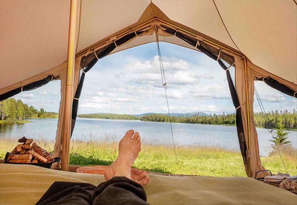 Tenda CanvasCamp Sibley Apex 620 – Kit Completo Glamping – Nova