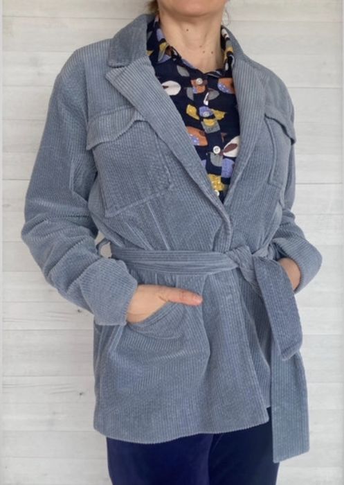 Świetna grubsza marynarka oversized, S