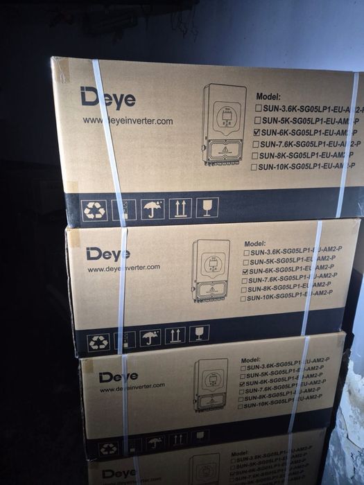 Гібридний інвертор Deye 6кв 1 фаза