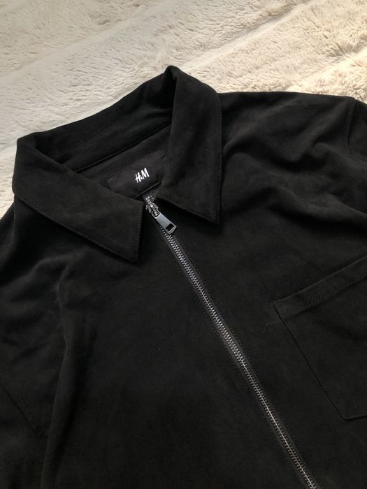 ZARA (L) Overshirt мужской овершот рубашка зип на молнии с воротником