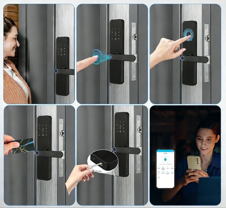 TUYA Smart Wi-Fi Door Lock Zamek do drzwi elektroniczny