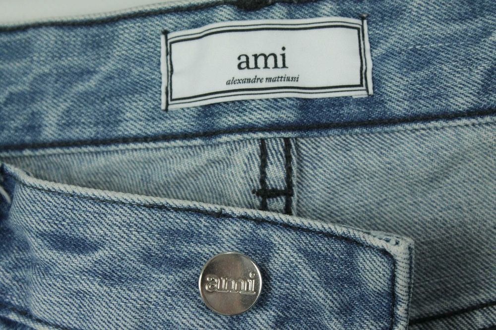 Класичні люкс джинси AMI Alexandre Mattiussi Blue Denim Straight Tapered Розмір W33/L34