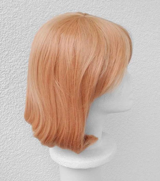 Mirai Kuriyama Kyoukai no Kanata krótka brzoskwiniowa peruka cosplay