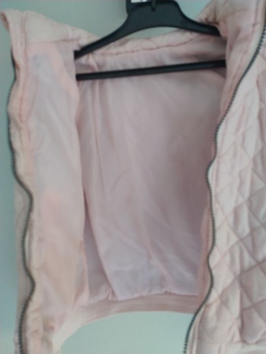 Ciepła kurtka zimowa pikowana 122 cm dziewczynka