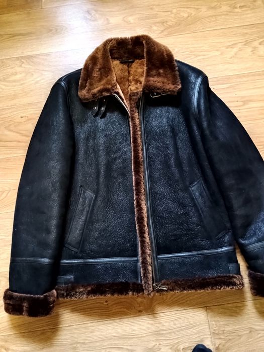 Дублёнка бомбер пилот размер M.