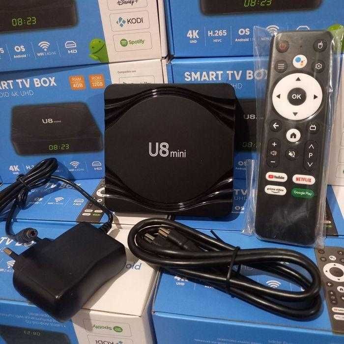 Смарт приставка U8 Mini, TV Box U8 Mini, S905W2, 4Gb/32GB Android 11