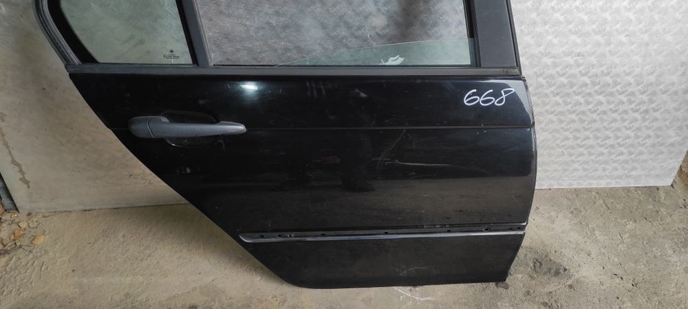 Drzwi BMW E46 sedan prawe tył ładne schwarz 2