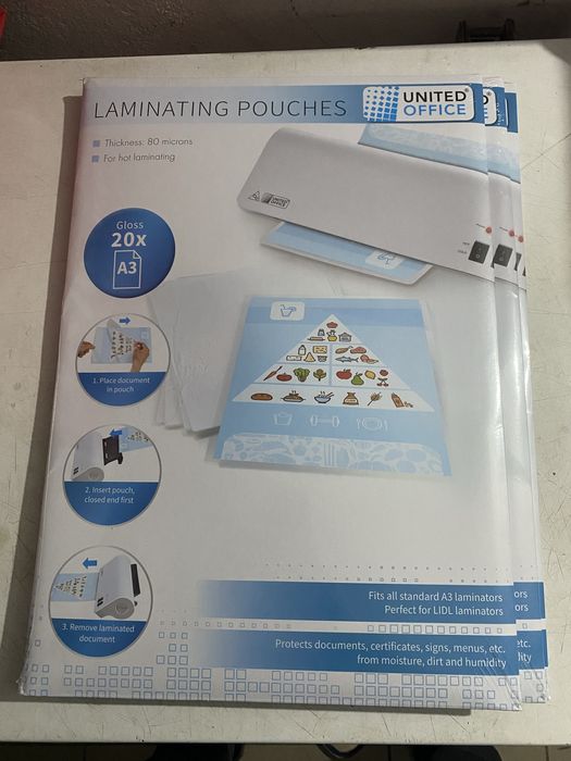 Плівки для ламінування United office білий