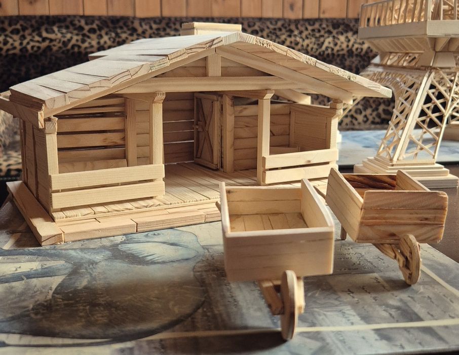 Domek farmera - rękodzieło rustykalne