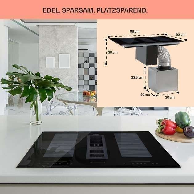 Плита індукційна з витяжкою Klarstein з Німеччини / плита с Германии