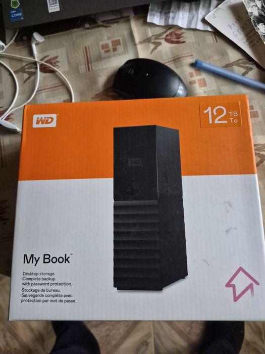 Новый внешний жесткий диск 12tb mybook