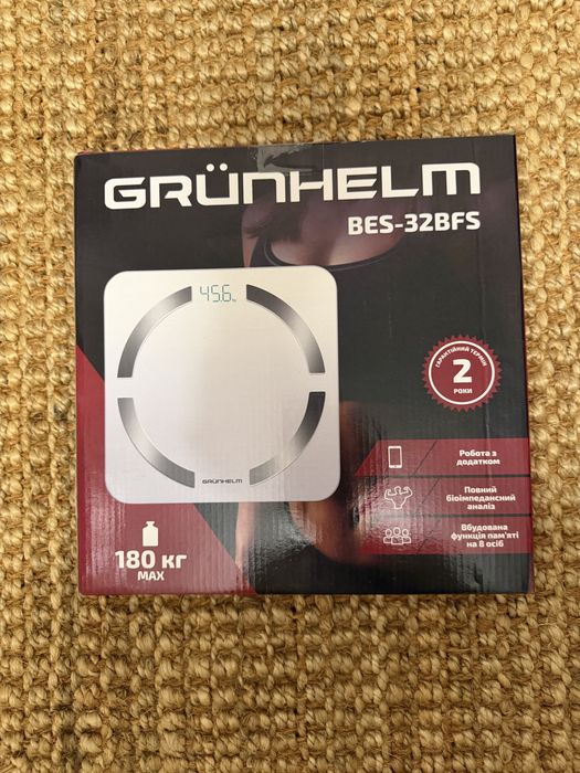 Підлогові ваги GRUNHELM BES-32BFS з Bluetooth