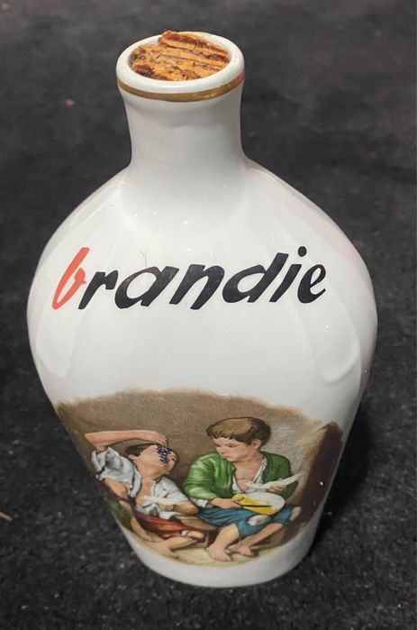 Conjunto Garrafa e 6 Copos Brandie Antigos numerado