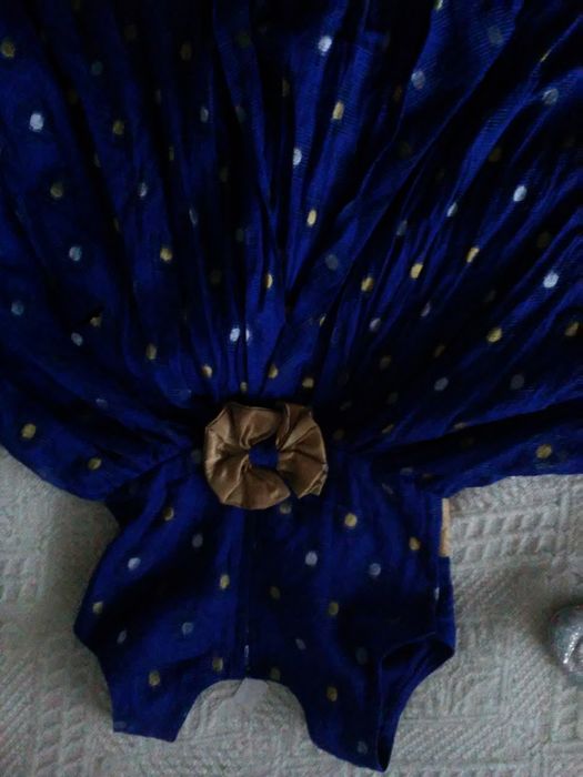 buty-baleriny KATZ roz.1 i 4-z Londynu, sukienka chabrowa od 39zł