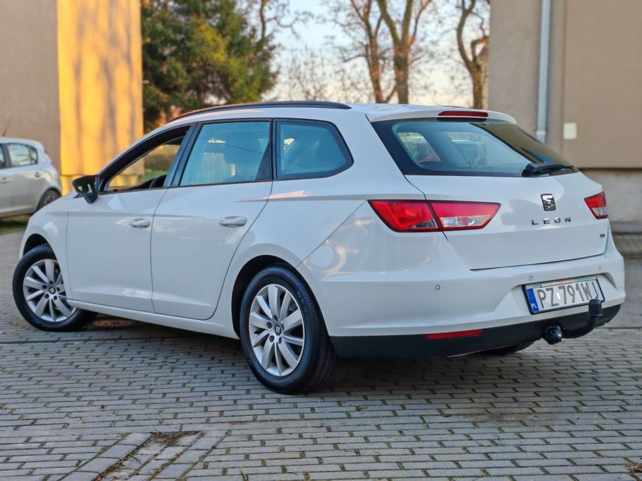 Śliczny Seat Leon III 1.6 TDi 90km 2016r - Salon PL - Stan Bdb - Hak