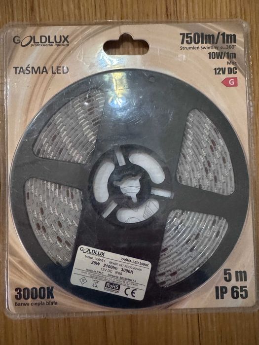 Taśmy LED 12V – 3 rolki po 5 m – 15 m – Goldlux/JUMI
