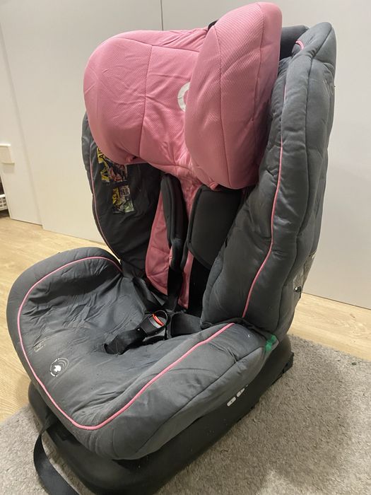 Cadeira Auto Criança Grupo 1/2/3 (9-36kg) Rosa e Cinza