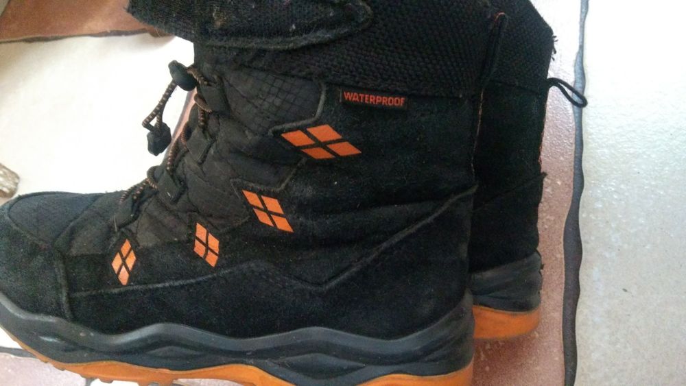 Buty skóra dziecięce 36 kozaki traper Zimowey