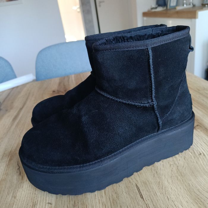Śniegowce UGG platforma 40 czarne