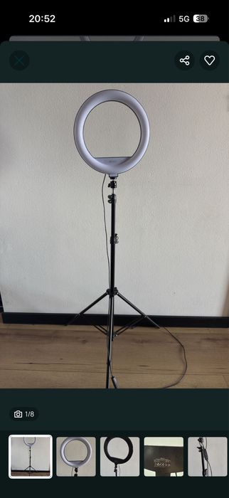 Lampa pierścieniowa Tracer 30cm ze statywem