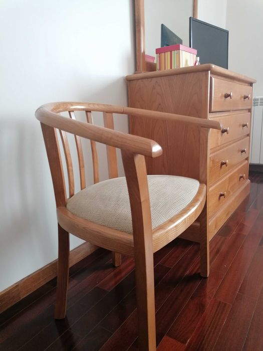 Mobília completa - Quarto de casal - madeira de carvalho