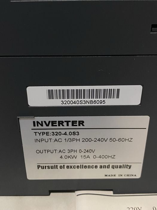 Частотный преобразователь 320-4.0 kW S3