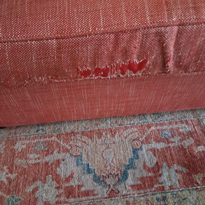 Sofá de 2 lugares encarnado usado