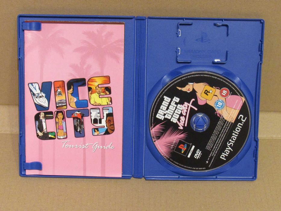 Jogo Playstation 2 PS2 Grand Theft Auto GTA Vice City (versão double pack) completo