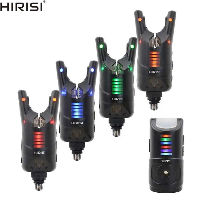 Сигнализаторы поклевки Hirisi 4+1 с пейджером Сигналізатори клювання