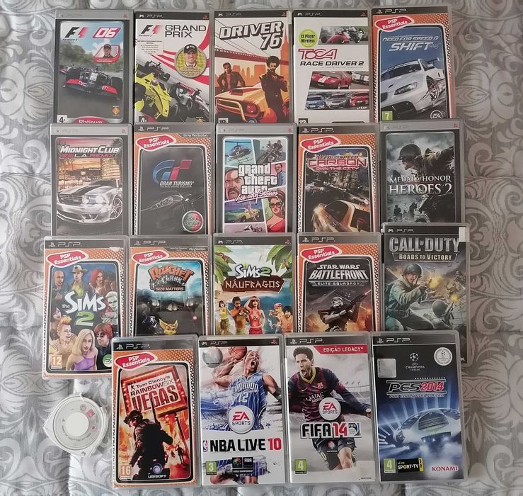 PSP - PlayStation Portable STREET - 20 Jogos - 2Gb Sony - Como Nova