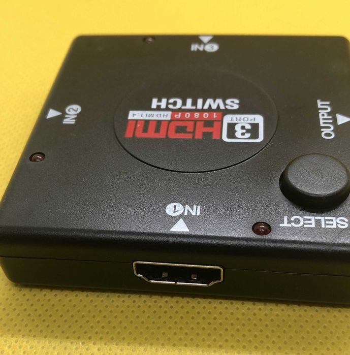 HDMI сплиттер. Пассивный (без доп. питания). 3 входа, 1 выход